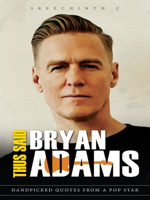cover image of Thus Said Bryan Adams